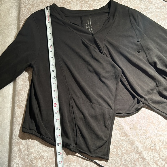 Lurdes Bergada~Summer Collection Asymmetrical Drape Cotton Jersey Top size Large - Picture 14 of 16